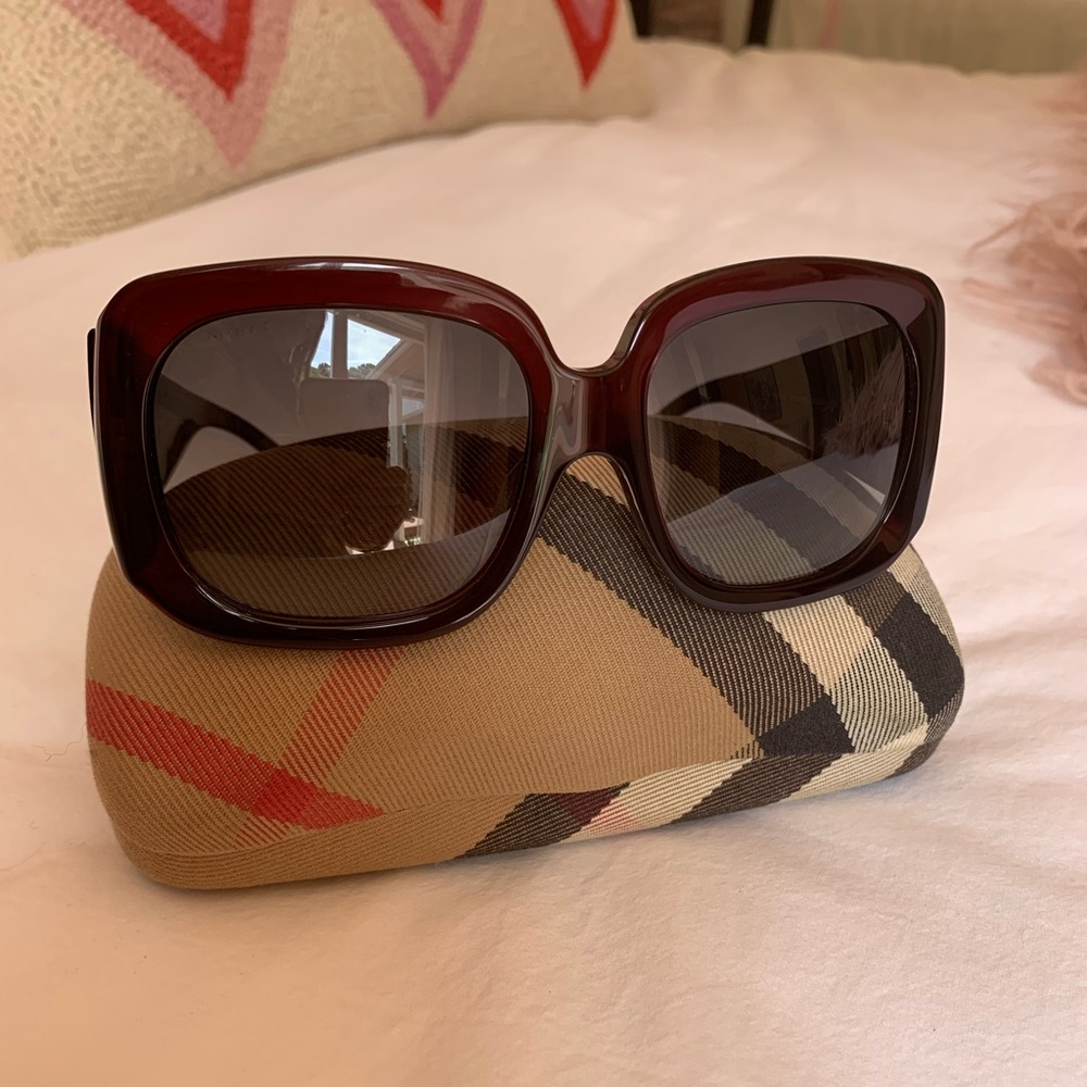 EUC Burberry Sunglasses with Swarovski Crystals